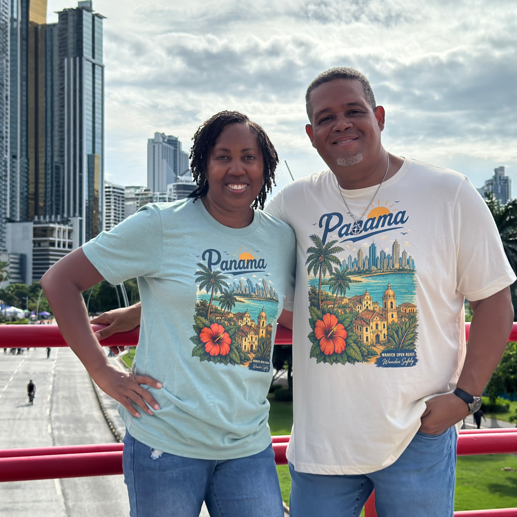 Panama Skyline Heritage Vintage T-Shirt
