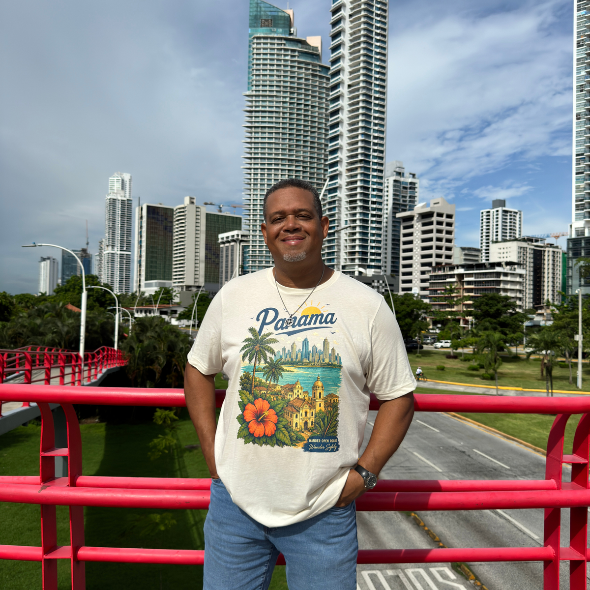 Panama Skyline Heritage Vintage T-Shirt