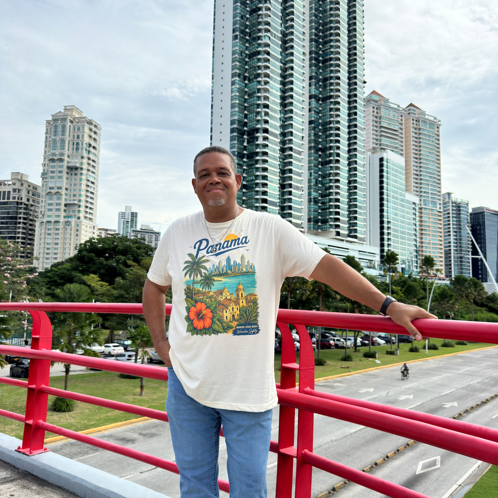 Panama Skyline Heritage Vintage T-Shirt