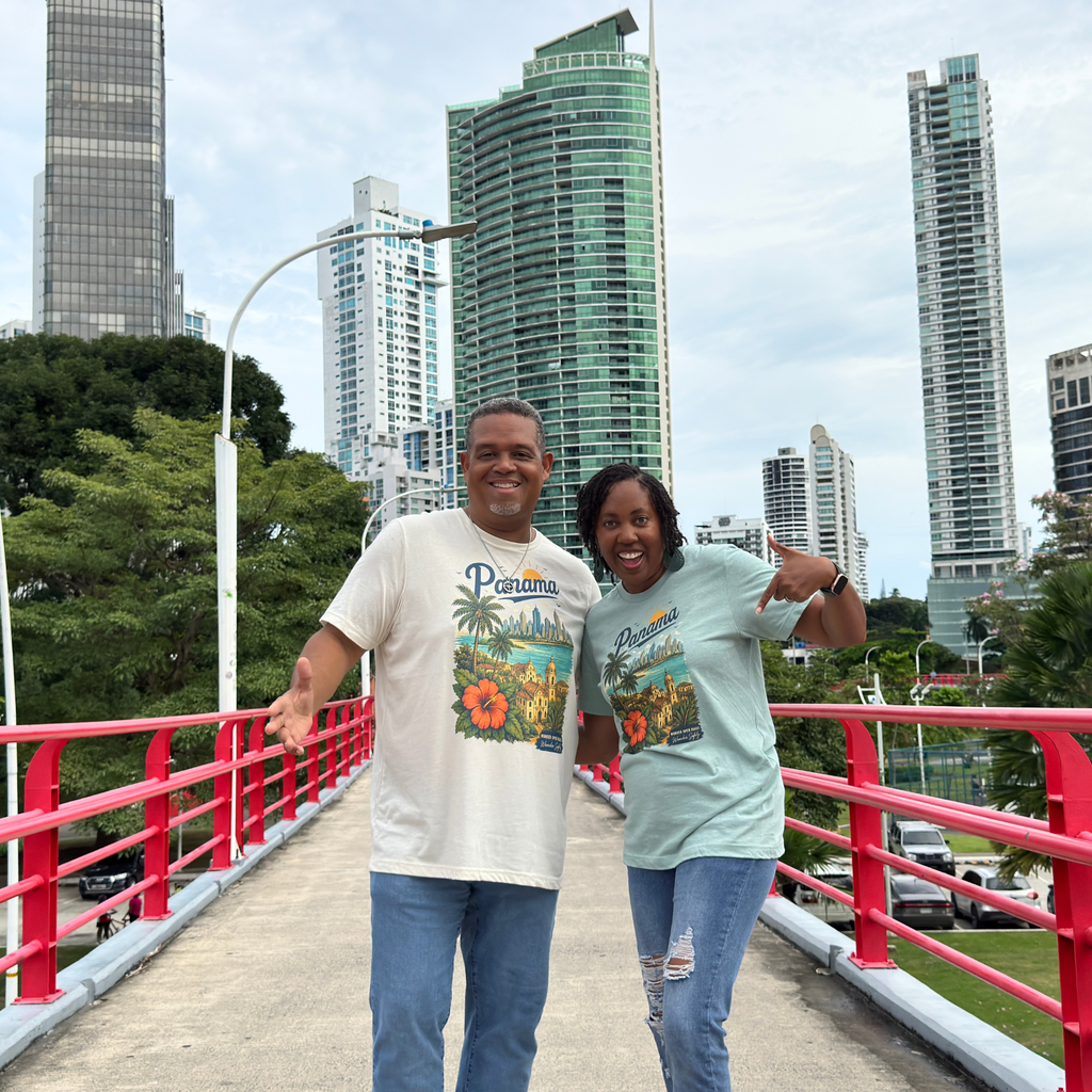 Panama Skyline Heritage Vintage T-Shirt