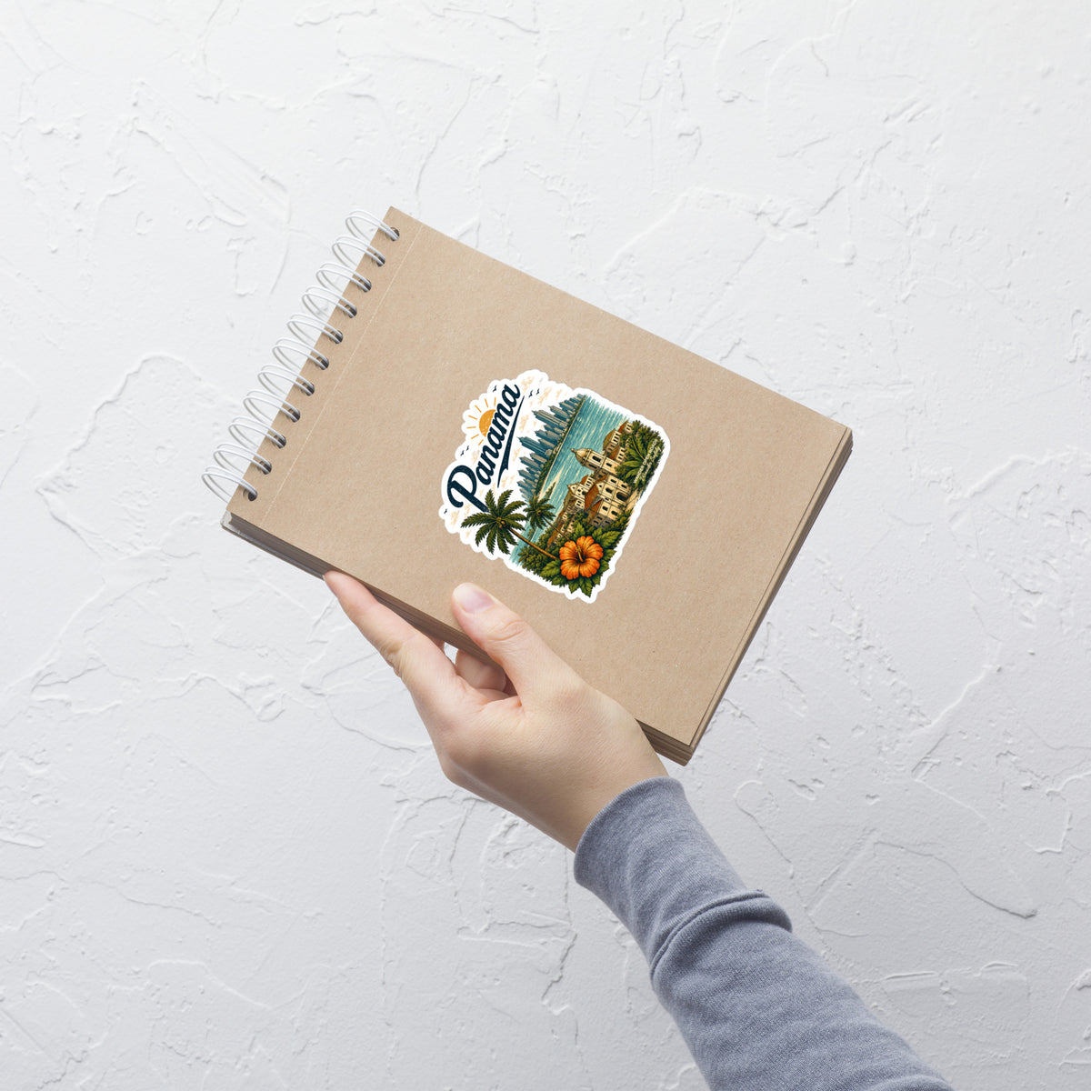 Panama Skyline Heritage Die-Cut Sticker