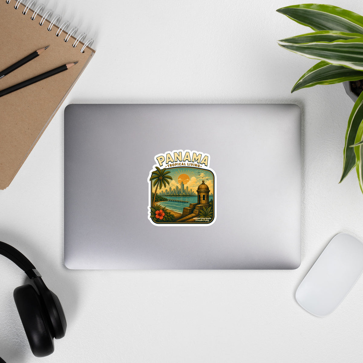Panama Tropical Living Die-Cut Sticker