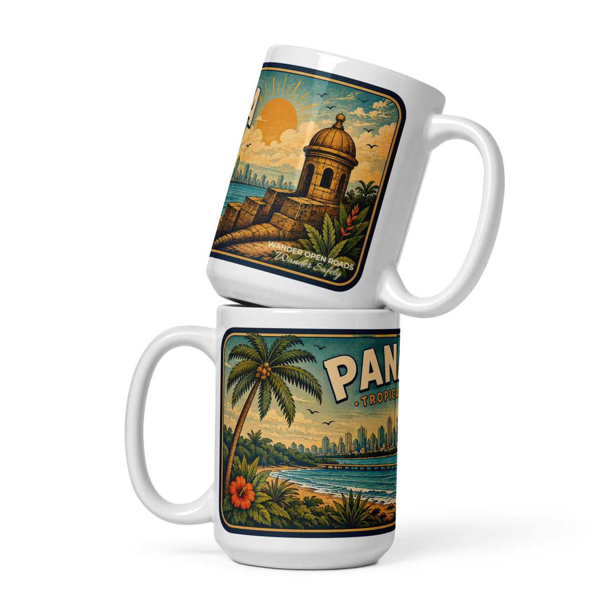 Panama Tropical Living Vintage 15 oz Mug
