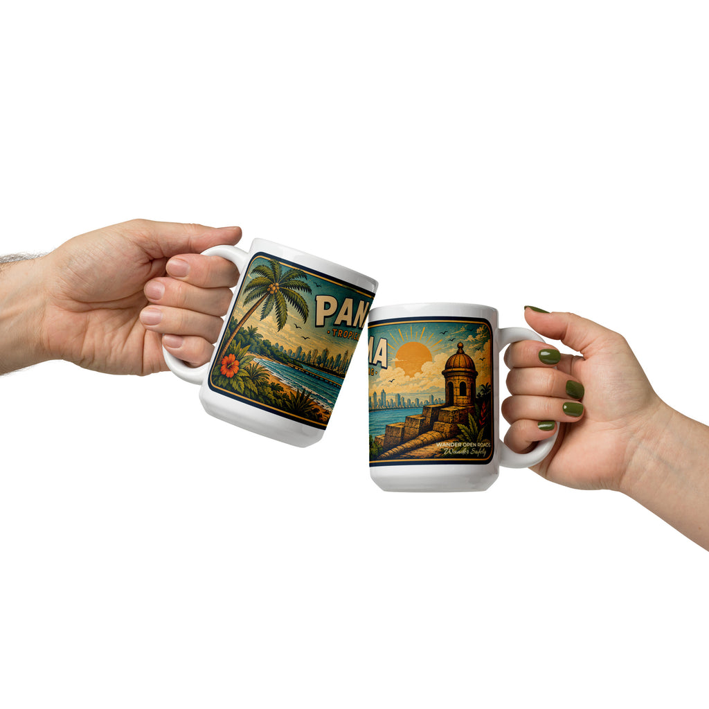 Panama Tropical Living Vintage 15 oz Mug