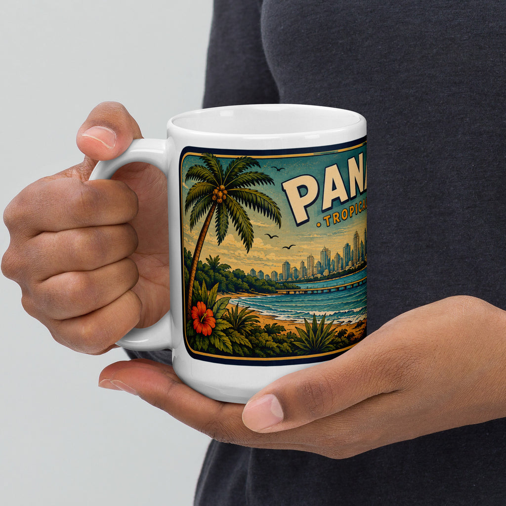 Panama Tropical Living Vintage 15 oz Mug
