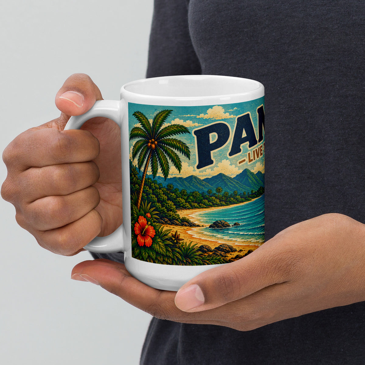 Panama Pacific Escape Vintage 15 oz Mug
